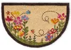 Tapis de coco fleurs multicolores 40x60 cm comme tapis de Voir les images du produit 1