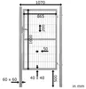Gartentor Tor für Gartenzaun Zaun 160 cm hoch Gartentür aus Produktbild-Vorschau 2