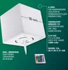 DS Produkte Solarleuchte weiß 30x30cm LED Leuchtwürfel Produktbild-Vorschau 8