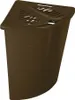 BranQ Kosz Narożny na Bieliznę Zebra 45L | Czekoladowy Podgląd zdjęcia produktu 1