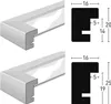 Nielsen cornice per foto in legno Quadrum 20x20 cm wengé Anteprima dell’immagine prodotto 3