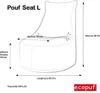 Ecopuf, Sitzkissen, Sessel Bean Bag, Sitzsack, für Innen Produktbild-Vorschau 2