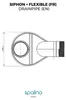 Zubehör  Extra-flacher Siphon + Flexschlauch  80 x8,94 Produktbild-Vorschau 4