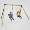 Doppelschaukel aus Holz für Kinder mit 2 Schaukelsitzen, Produktbild-Vorschau 3