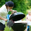 Relaxdays Anzündkamin Grill, mit Sicherheitsgriff & Produktbild-Vorschau 3