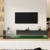 A modern living room with a TV stand and a television. Produktbild-Vorschau