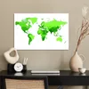 MuchoWow® Poster Weltkarte - Trendy - Grün 60x40 cm - Produktbild-Vorschau 3
