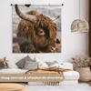 MuchoWow® Wandteppich Wandbehang Schottisches Hochlandrind Produktbild-Vorschau 2