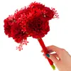 Bouquet con 7 garofani Garofani rossi Fiori artificiali Anteprima dell’immagine prodotto 8
