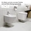 HOROW Bidet sospeso senza bordo Creavit con rivestimento Anteprima dell’immagine prodotto 6