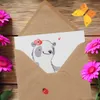 Mr. & Mrs. Panda Glückwunschkarte Orthopädin Herz - Weiß - Produktbild-Vorschau 3