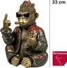 formano Dekofigur Affe 33 cm sitzend  Handbemalte Polyresin Produktbild-Vorschau 3