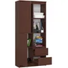 Akord Libreria Aperta Wenge 80X35X180 Cm Anteprima dell’immagine prodotto 2