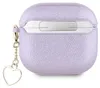 Guess Metallisches Schriftzug Charm Apple AirPods 4 lila Produktbild-Vorschau 6
