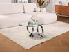 Couchtisch mit drehbaren Tischplatten - Sicherheitsglas & Produktbild-Vorschau 5