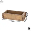 Holzkiste im Vintage-Design, Ziegelform, 30 x 9 x 15 cm Produktbild-Vorschau 9