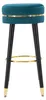 Mauro Ferretti Paris Barhocker Ø 35x74 cm petrol gold Produktbild-Vorschau 2