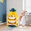 COSTWAY Kinder Spielzeugregal drehbar, Kinderzimmerregal Produktbild-Vorschau 2