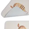 Mr. & Mrs. Panda Badematte Eule Federschmuck - Weiß - Produktbild-Vorschau 5