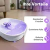 A foot bath with water and a purple massage attachment is shown in a room setting, with marketing text overlays. Náhľad obrázku produktu