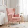 Poltrona vidaXL rosa bouclé Anteprima dell’immagine prodotto 3