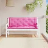 vidaXL Gartenbank-Auflagen 2 Stk. Rosa 150x50x7 cm Stoff Produktbild-Vorschau 9