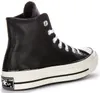 Converse Chuck 70s Hi A07200C in Schwarz Weiß Leder – 6.5 Produktbild-Vorschau 3