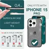 Glitzer Hülle für iPhone 15 Pro Bling Case Klar Silikon Produktbild-Vorschau 4