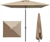 Sonnenschirm 3x3m quadratisch creme Garten Balkon knickbar Produktbild-Vorschau 3