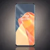 A smartphone with a colorful abstract wallpaper and the text 'Never Settle' displayed on the screen. Produktbild-Vorschau