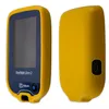 Two views of a yellow and blue glucose meter. Podgląd zdjęcia produktu