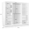 A diagram of a white wardrobe with dimensions indicated. Produktbild-Vorschau