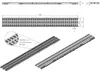 Technical drawings and perspective views of a drainage channel. Produktbild-Vorschau