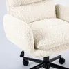 home24 Bürostuhl - Strukturstoff / Eisen - Creme / Schwarz Produktbild-Vorschau 8