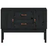 vidaXL Sideboard Schwarz 110x40x78 cm Massivholz Kiefer Produktbild-Vorschau 12
