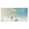 DEQORI Hybrid Leinwand Bild 100x50 cm 'Mädchen an Produktbild-Vorschau 2