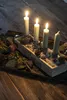 LS-LebenStil Metall Stabkerzenhalter Shabby Grau 8cm Spieß Produktbild-Vorschau 4