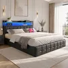 Letto imbottito INONEFT, 160x200 cm, letto matrimoniale con Anteprima dell’immagine prodotto 1