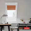 A desk and chair setup in a room with a skylight window. Produktbild-Vorschau