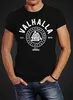 Herren T-Shirt Valhalla Runen Vikings Wikinger Slim Fit Produktbild-Vorschau 2