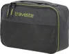 A dark gray packing cube with a mesh front pocket and neon green trim. Anteprima dell’immagine prodotto