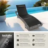 tectake® Rattan Sonnenliege Moana 69 x 211 x 41 - 94 cm Produktbild-Vorschau 2