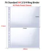 40 Pack 160 Taschen A4 Foto Hüllen für A4 2/3/4 Ringbuch, Produktbild-Vorschau 2