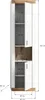 Grote hangkast Laredo - Wit mat / Donker eikenhout Productafbeelding-voorbeeld 4