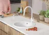 PRIMAGRAN Spülbecken Rund Weiß 50x50cm, Granitspüle 1 Produktbild-Vorschau 7