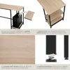 Bureau HAMILTON 138x138x75,5cm - Bois clair industriel, Voir les images du produit 4