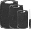 Schneidebrett-Set, 4-teilig, inkl. Messer, Granit-Look, Produktbild-Vorschau 1