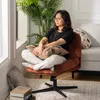 Meubles Cosy Otočné a nastaviteľné kreslo z tehlovo Náhľad obrázku produktu 6
