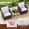 Set di mobili da giardino COSTWAY in polyrattan, mobili da Anteprima dell’immagine prodotto 6