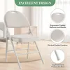 Klappstühle 4er-Set gepolstert mit Tragegriff Beige Produktbild-Vorschau 5